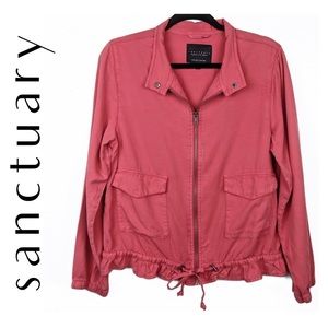 Anthropologie Sanctuary Rose Drawstring Jacket